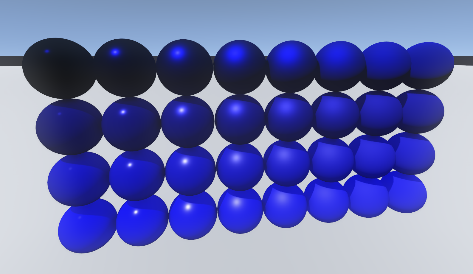 Spheres with diffuse irradiance.