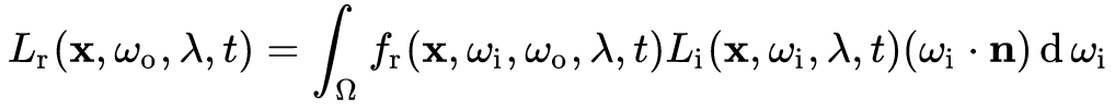 The rendering equation.