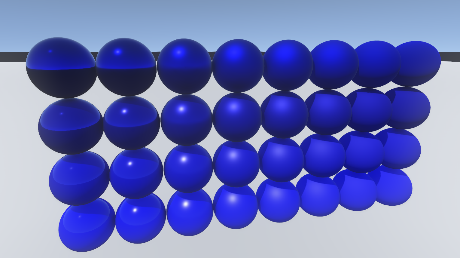 Spheres with full IBL.